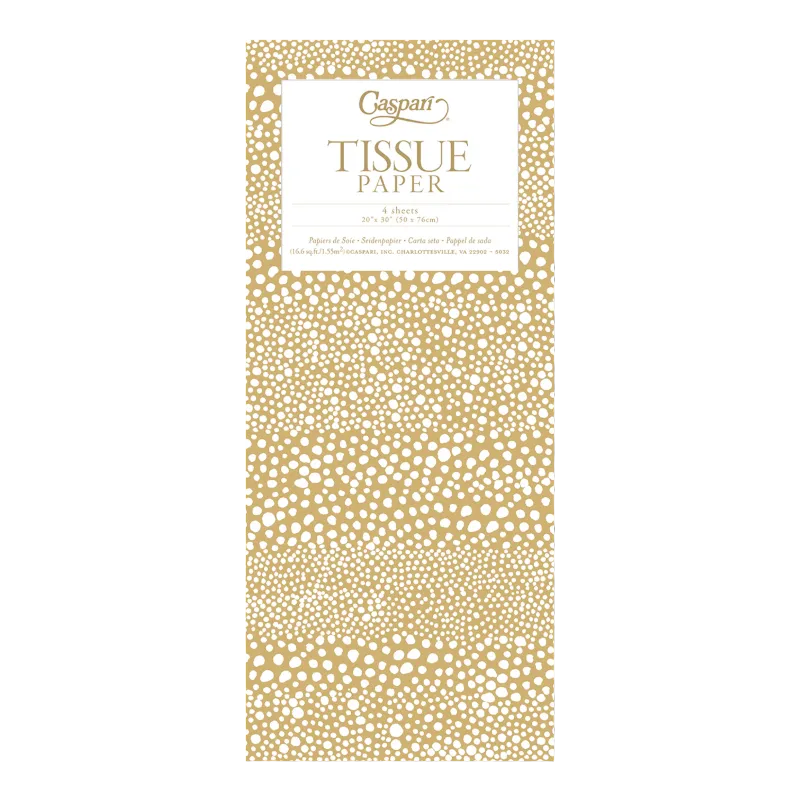 Tissue paper Caspari Gold Pebble