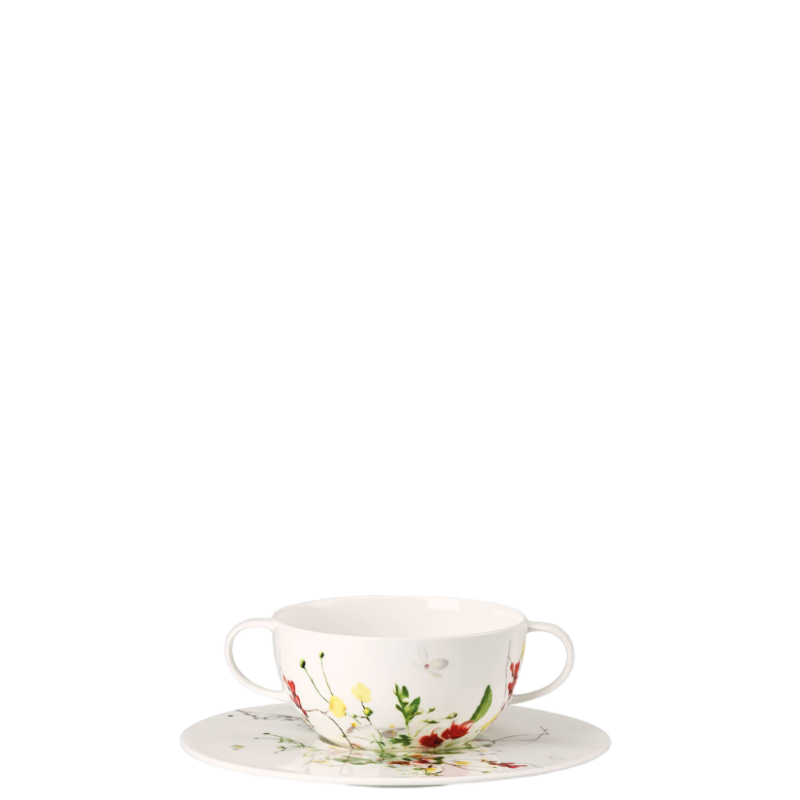 Rosenthal Fleurs Sauvages Tableware Porcelain Soup Saucer