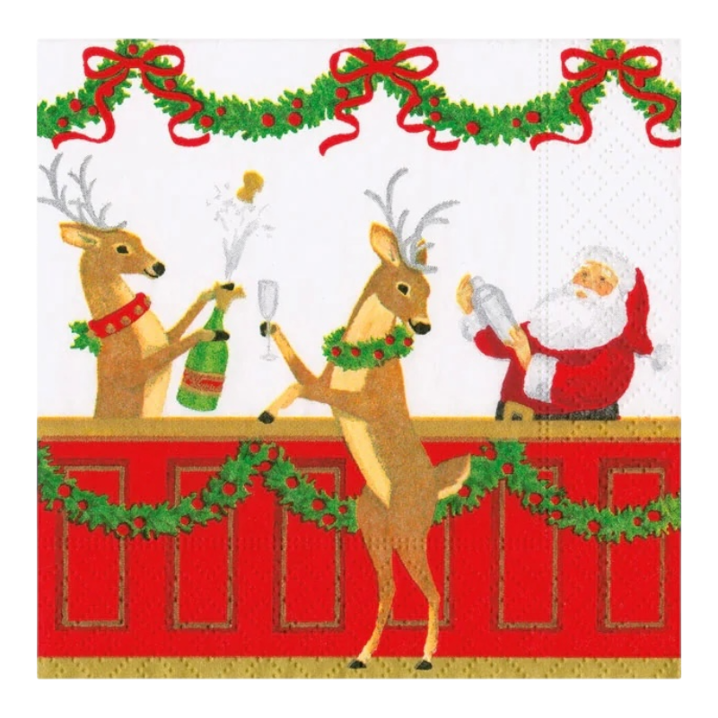 Santa's Bar Cocktail Caspari Cocktail