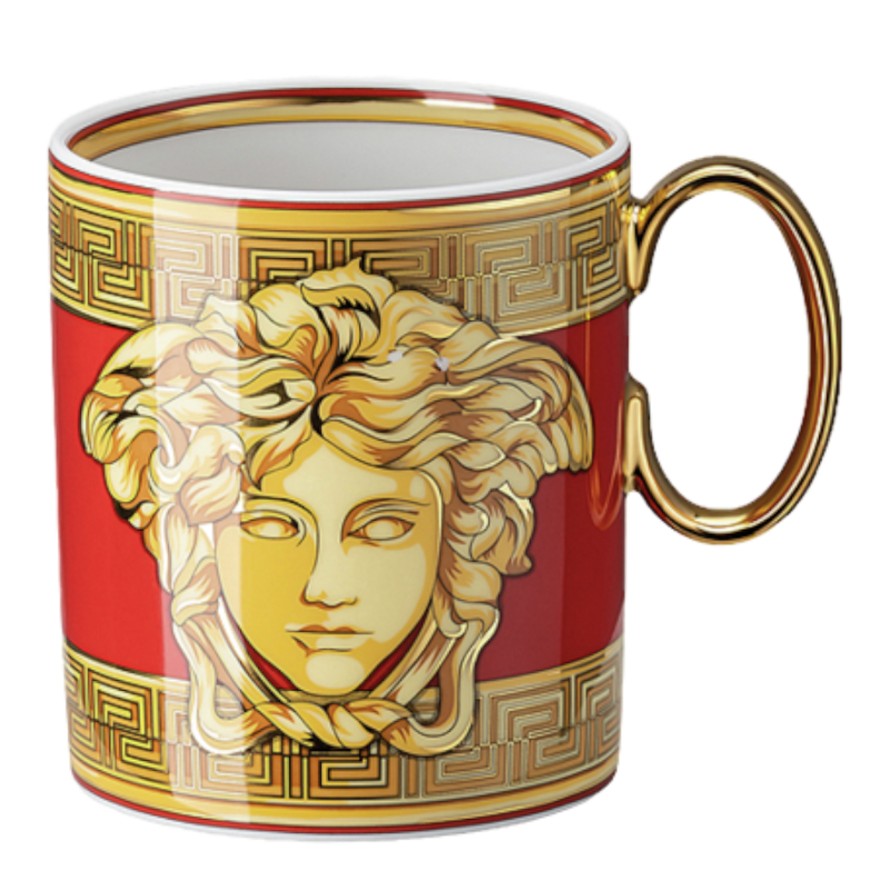 Versace By Rosenthal Tableware Medusa Amplified Golden Coin Mug