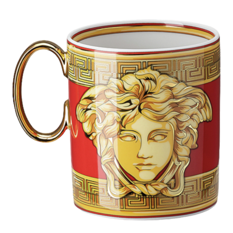 Versace By Rosenthal Tableware Medusa Amplified Golden Coin Mug