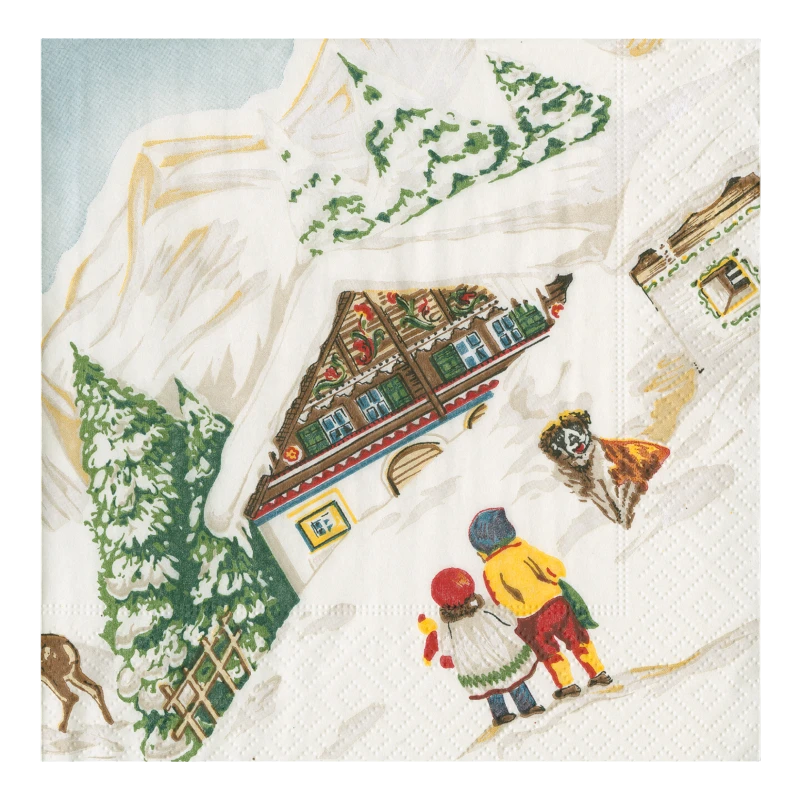 Caspari lunch napkin Tyrol