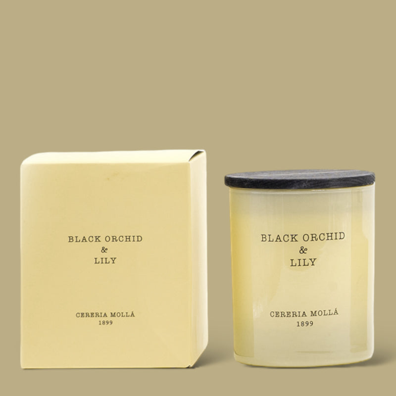 Black Orchid and Lily Candle Cereria Molla