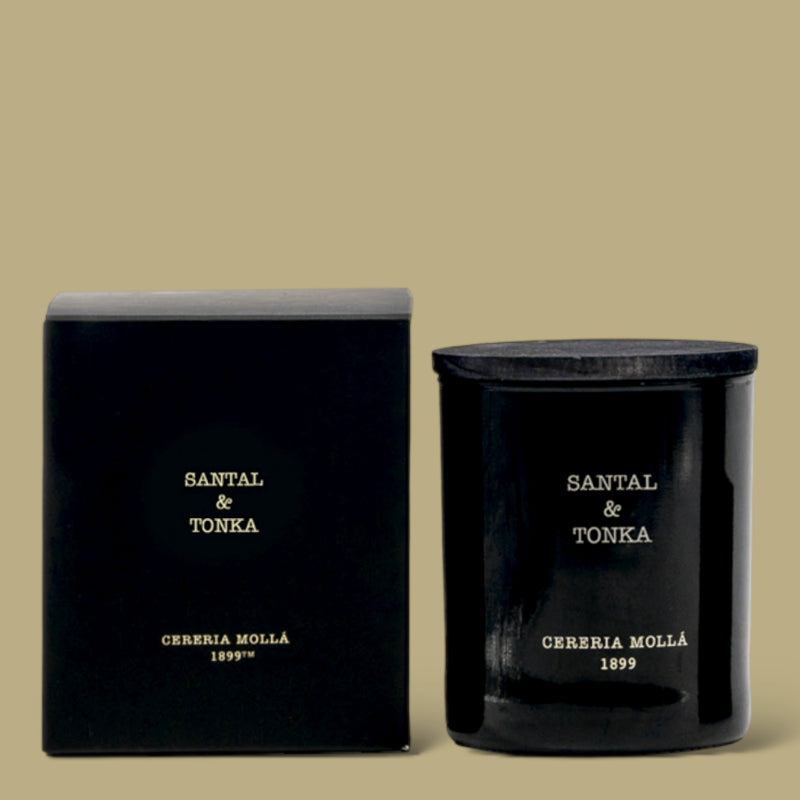 Santal and Tonka candle Cereria Molla