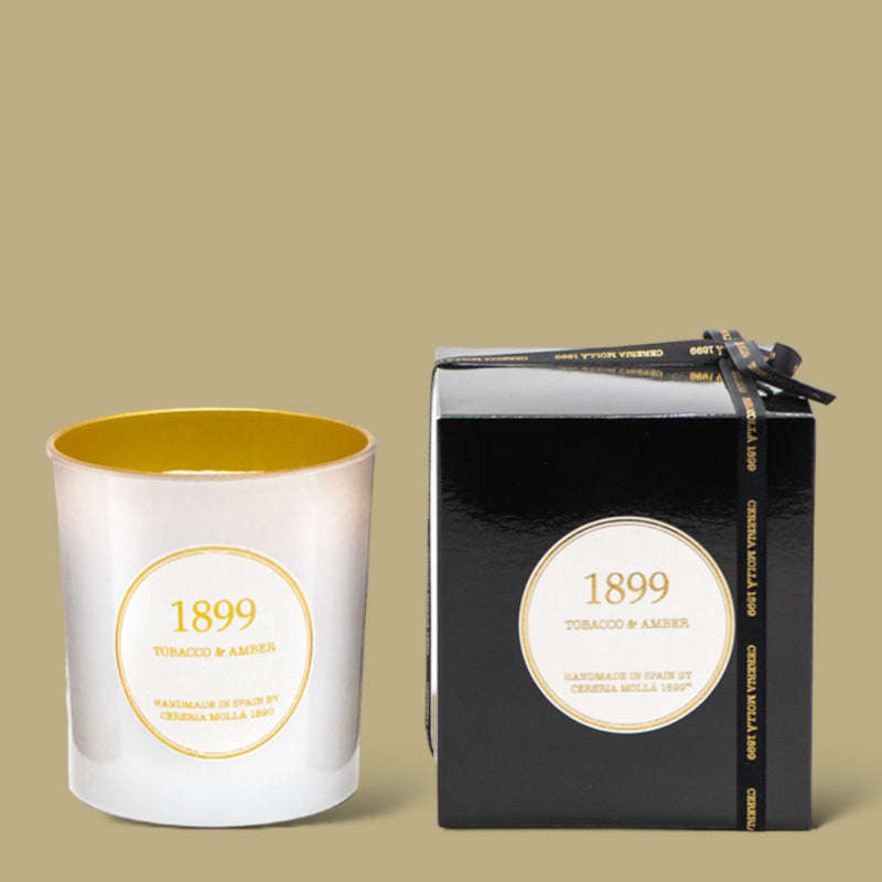 Tobacco and amber candle Cereria Molla