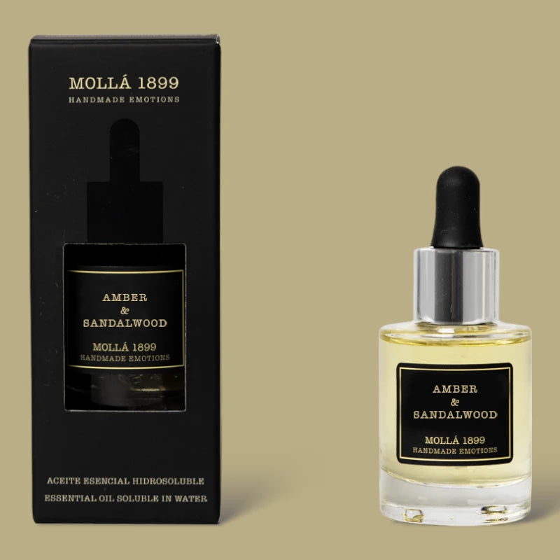 Amber and Sandalwood Fragrance Essential Oil Water Soluble Cereria Molla 1899 BR3017