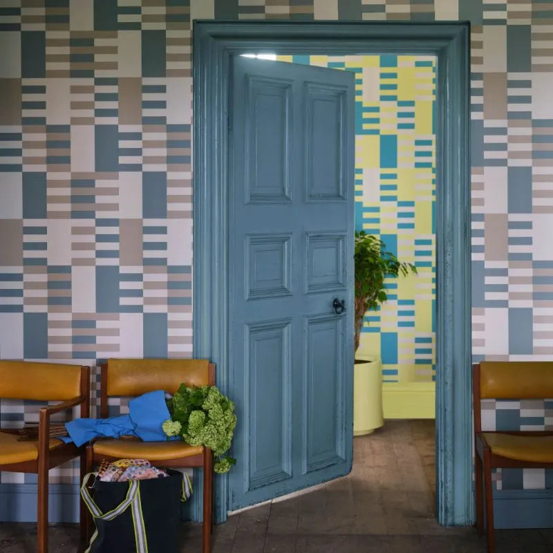 Farrow & Ball wallpaper Christopher John Rogers Check BP 6003