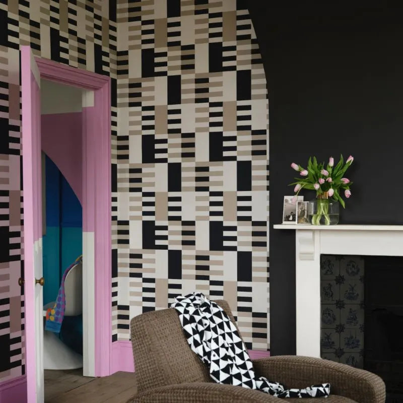 Farrow & Ball wallpaper Christopher John Rogers Check BP 6004