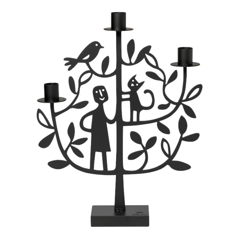 Bengt and Lotta Candle Holder Cat In The Tree