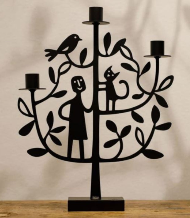 Bengt and Lotta Candle Holder Cat In The Tree