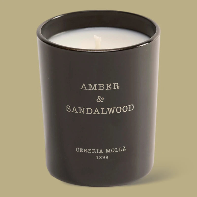 Amber and Sandalwood Candle Cereria Molla