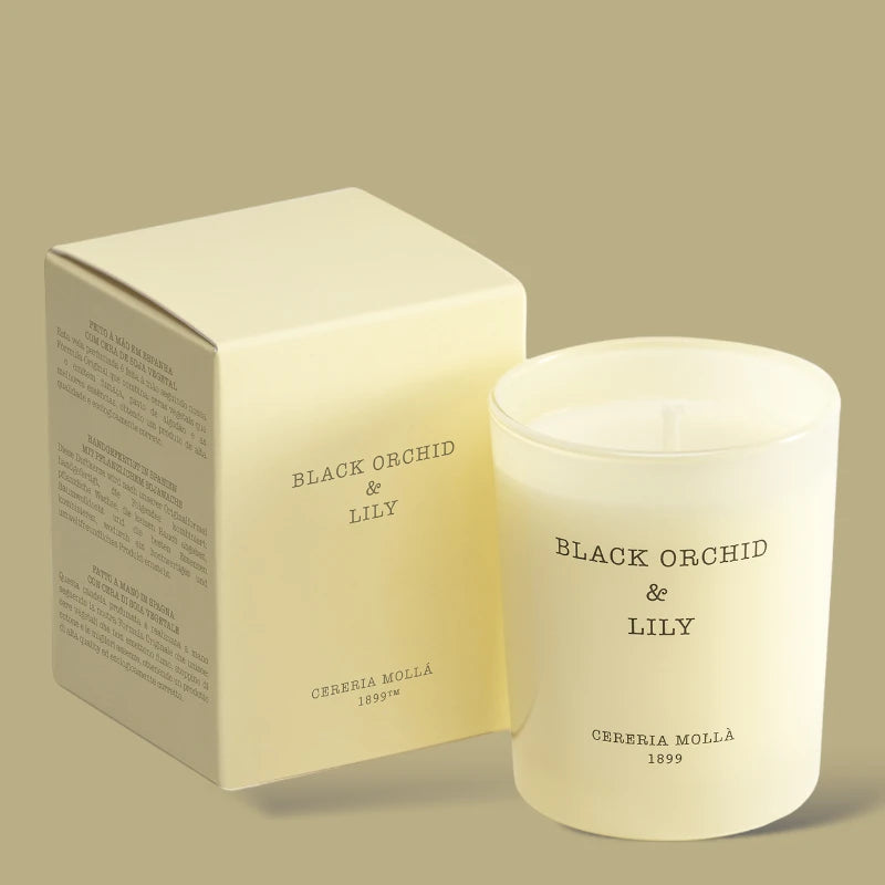 Black Orchid and Lily Candle Cereria Molla
