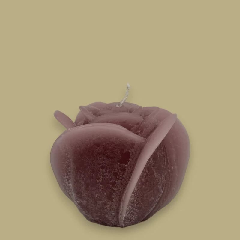 Dekocandle Rose Candle Medium Old Red C40976