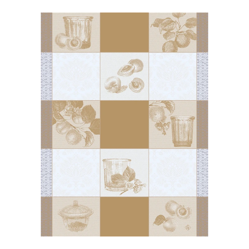 Tea towel Le Jacquard Francais Confitures Carreaux Osier 29332