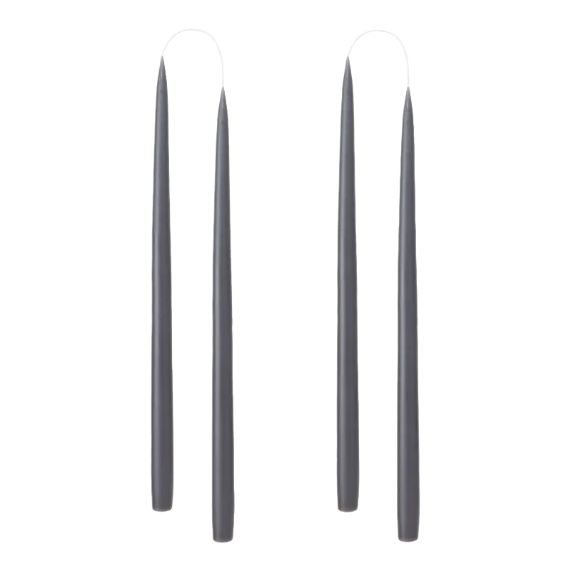 Art Industries Stick Candles 22 mm 35 cm Charcoal Grey