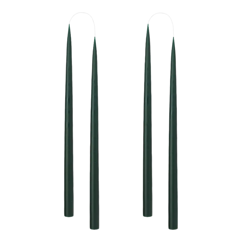 Art industries stick candles 22 mm 35 cm Forest Green
