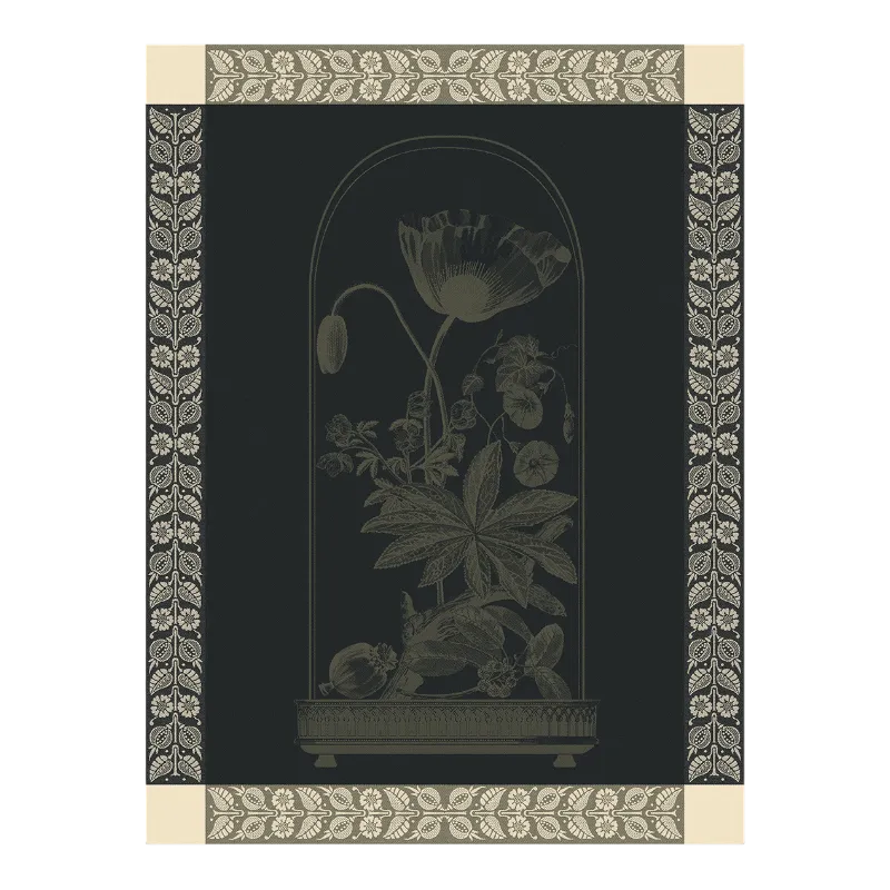 Le Jacquard Francais tea towel Curiosites Minerales CharbonLe Jacquard Francais tea towel Curiosites Florales Empires