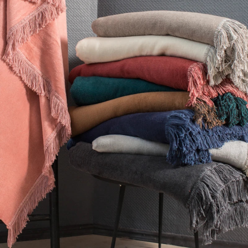 high quality plaids sofa blanket farbtupfer interior design