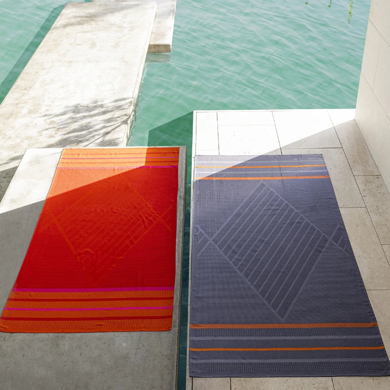 Beach towel Le Jacquard Francais Sand Club Voile Sable Noir 29378