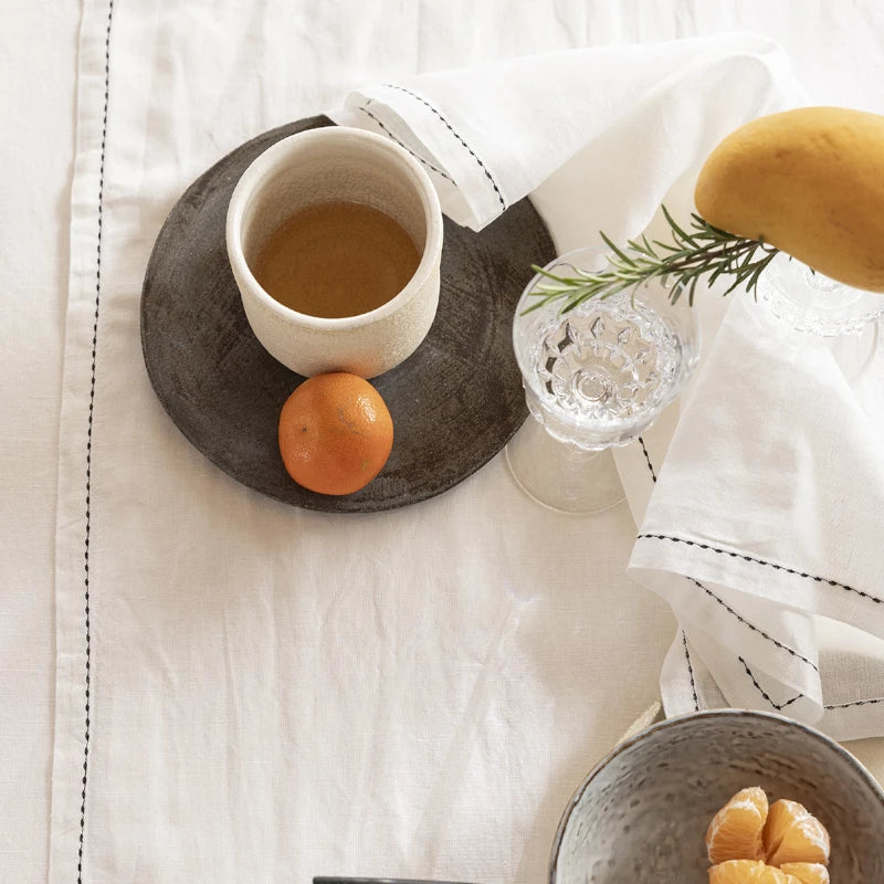 Tablecloth Le Jacquard Francais Nuances Blanc 150x260 29536