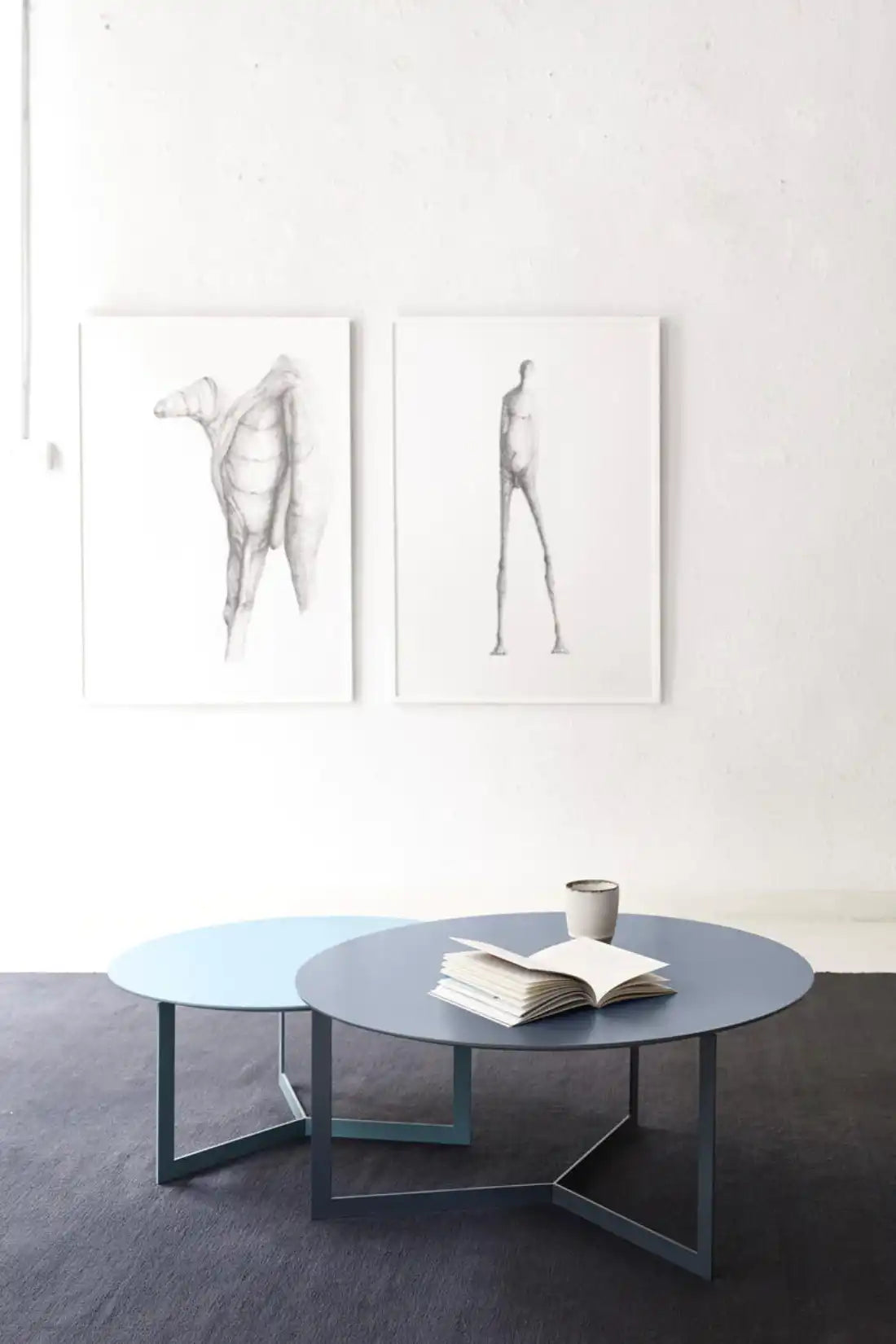 Treku furniture coffee table side table Kabi blue