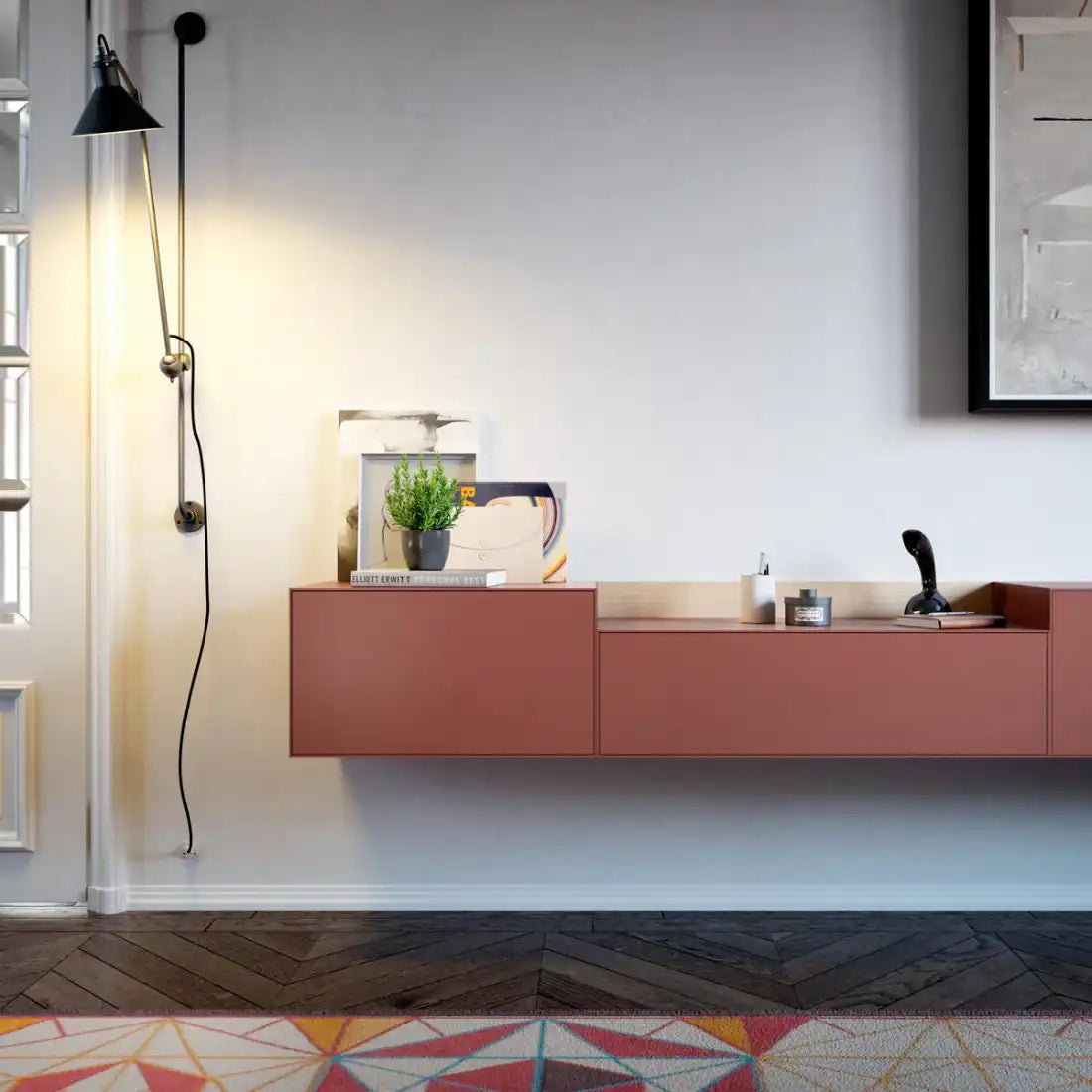 Treku furniture sideboard Lauki red