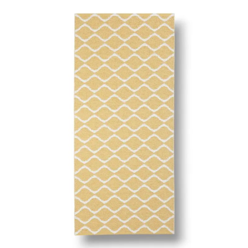 Wave Yellow carpet Horreds Mattan
