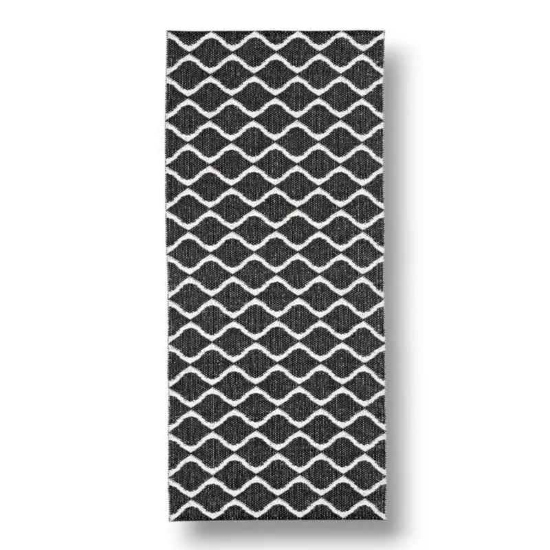 Wave Black carpet Horreds Mattan