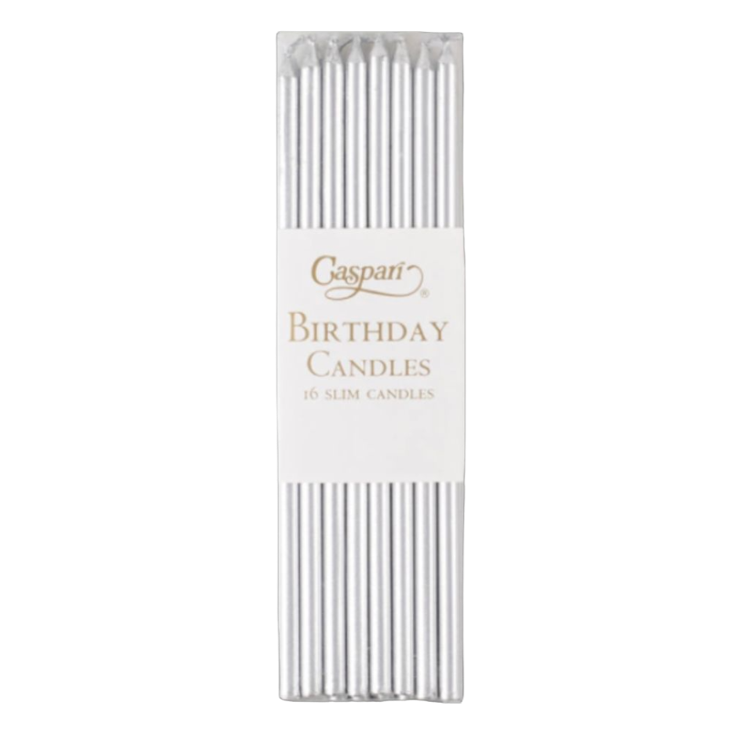 Birthday Candles Birthday candles Caspari silver