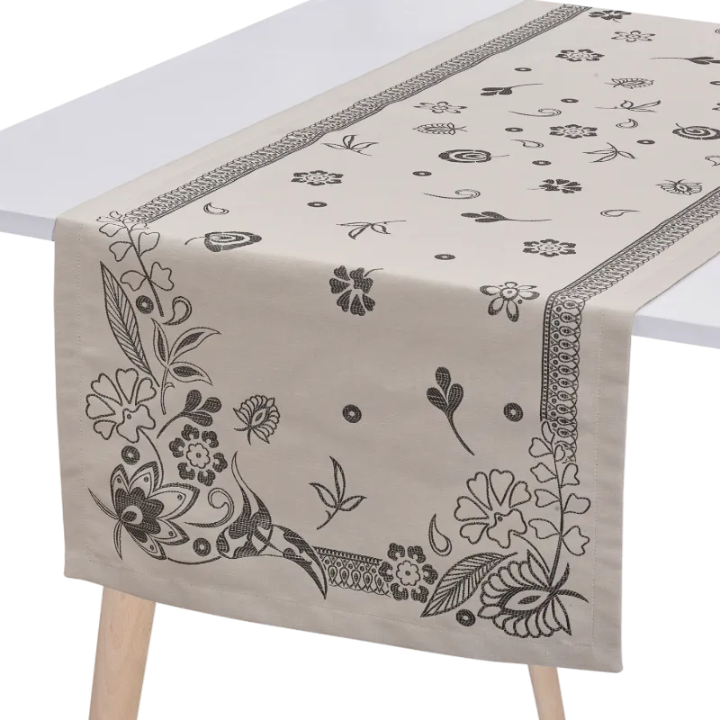 Table runner Haute Couture Caviar Le Jacquard Francais