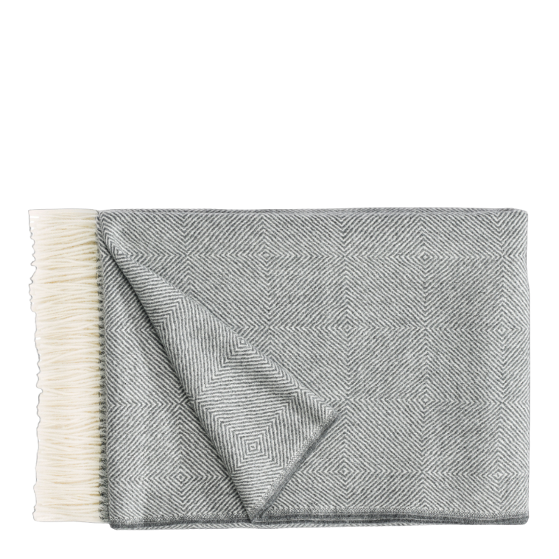 Christian Fischbacher Plaid Noble Grey 130 x 200 cm Baby Alpaca blanket