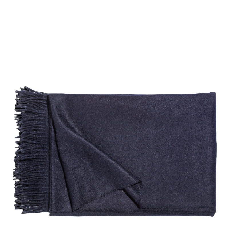 Christian Fischbacher Plaid Puro Baby Alpaca Navy