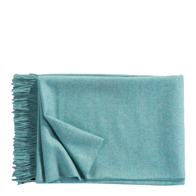 Christian Fischbacher Plaid Puro Baby Alpaca Aquamarine