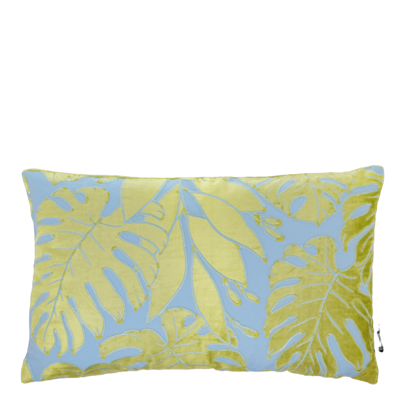 Christian Fischbacher cushion Selva Light blue Green