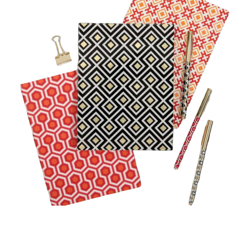 David Hicks Red Writers Set Notebook A5