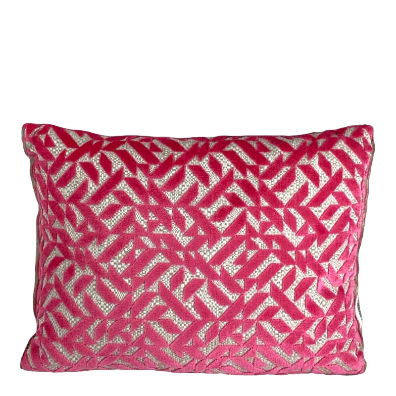 Designers Guild Cushion Zick Zack Rose Pink Gray