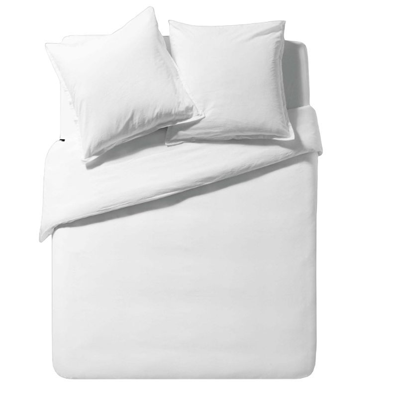 Essix Coton Lave Soft Line Blanc White Bed linen 160 x 210 cm