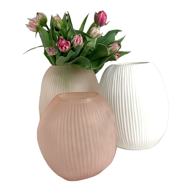Guaxs vase Nagaa Opal White