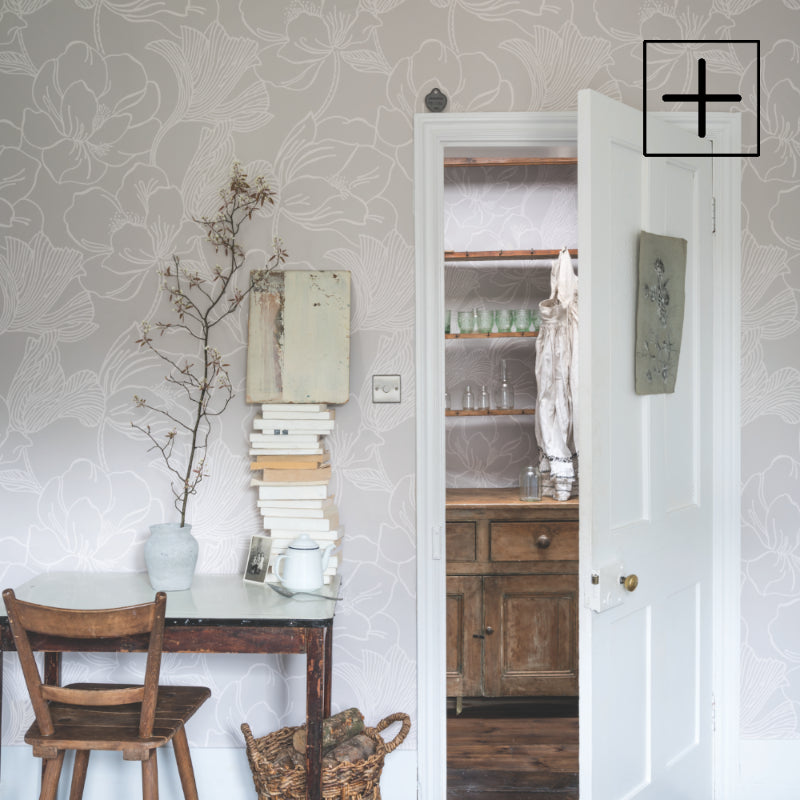 Helleborus wallpaper by Farrow & Ball