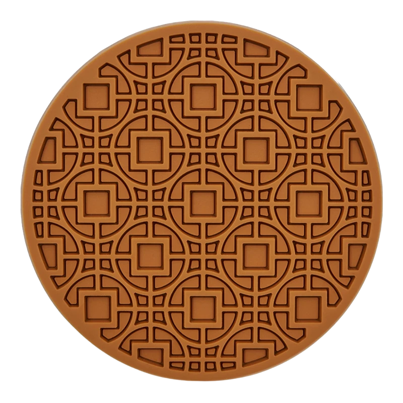 Images d'Orient Coaster Glass Urban Giraffe Orange