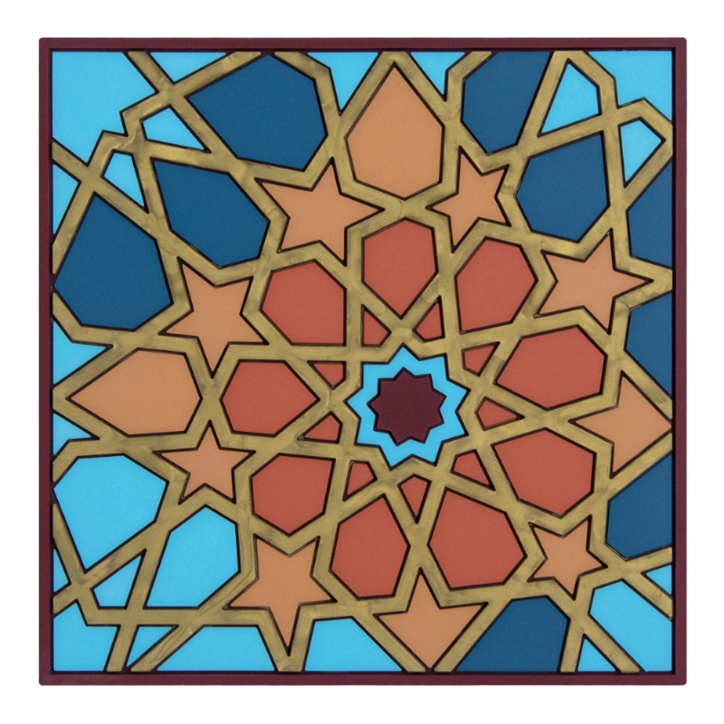 Images d'Orient coaster Moucharabieh Blue
