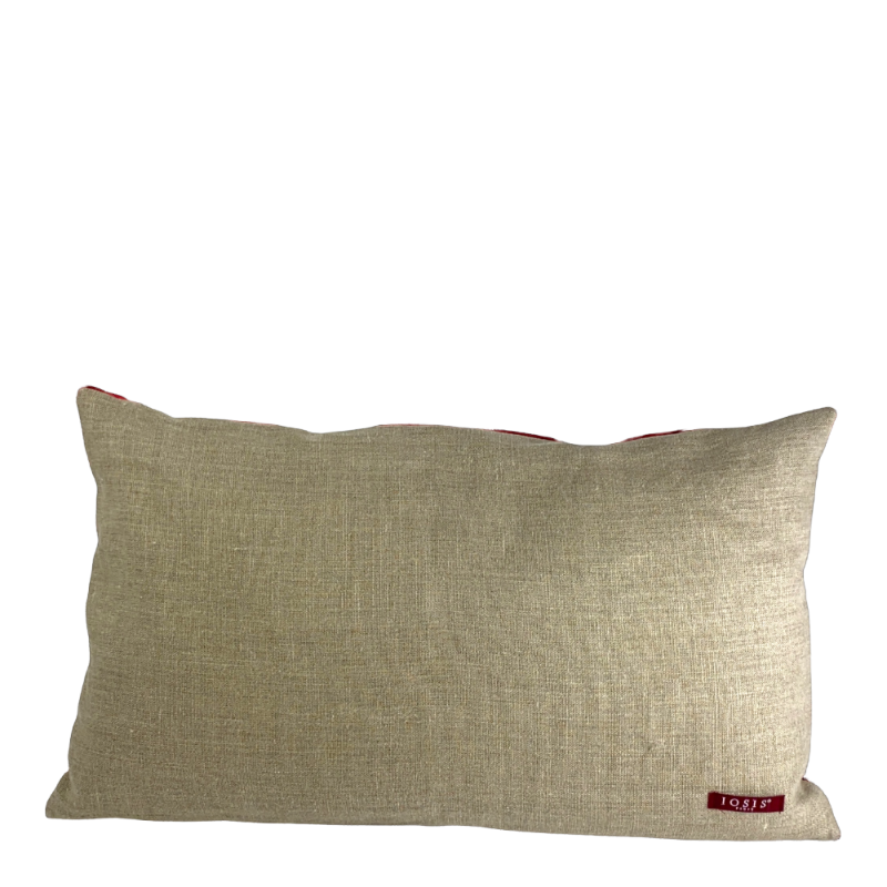 Iosis cushion Uni Velour velvet Grenade red