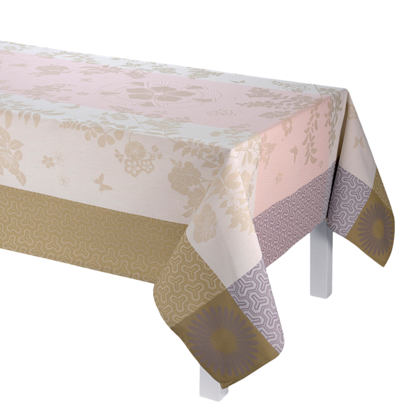 Le Jacquard Francais Tablecloth Tablecloth Asia Mood Rose Beige