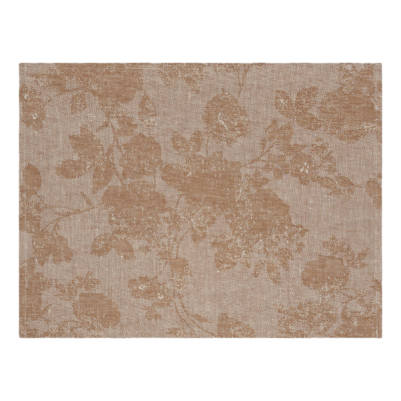 Le Jacquard Francais placemat fabric set Casual Noisette Brown Beige