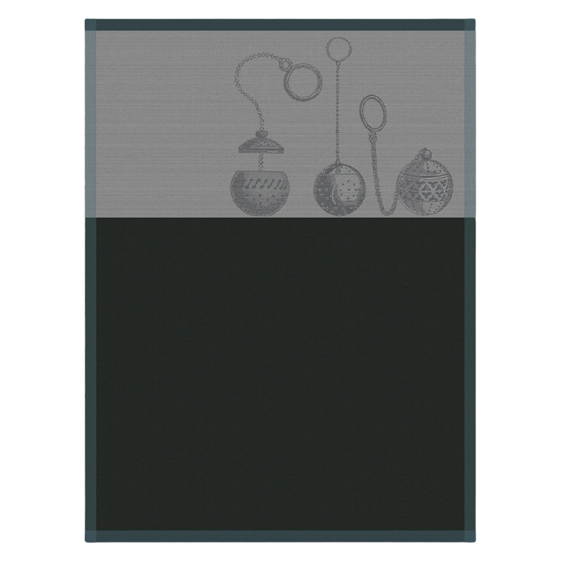 Le Jacquard Francais tea towel Infusion Argenté Silver Grey