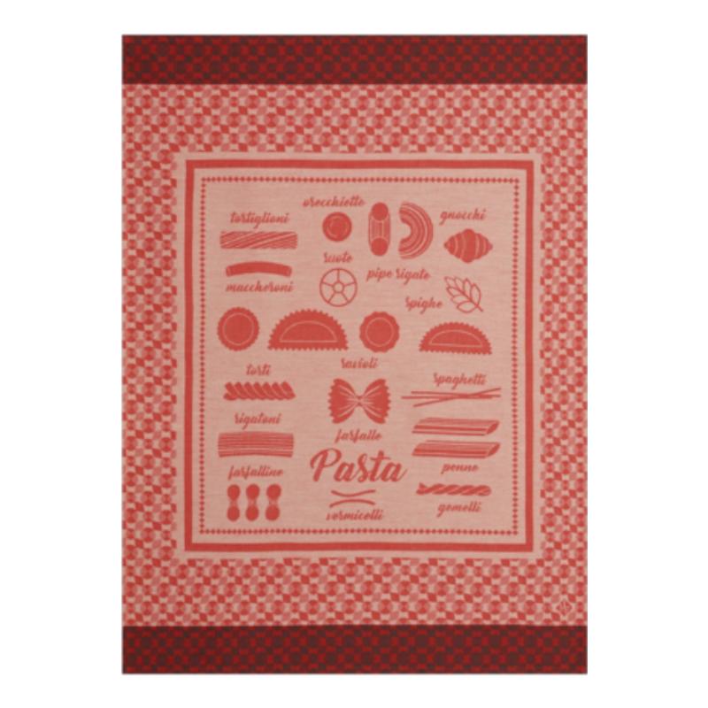 Le Jacquard Francais tea towel Pasta Tomato