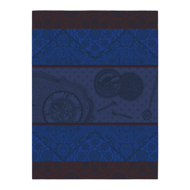 Le Jacquard Francais tea towel Tsar Beluga Blue
