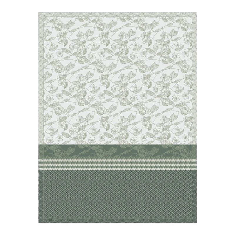 Le Jacquard Francais Tea Towel Essentiel Graphique Nature Green