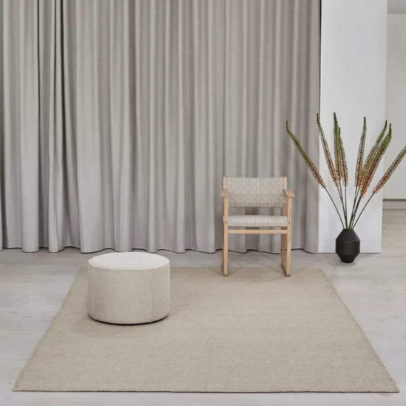 Escape Kelim Light Beige with stitches Space Copenhagen massimo copenhagen