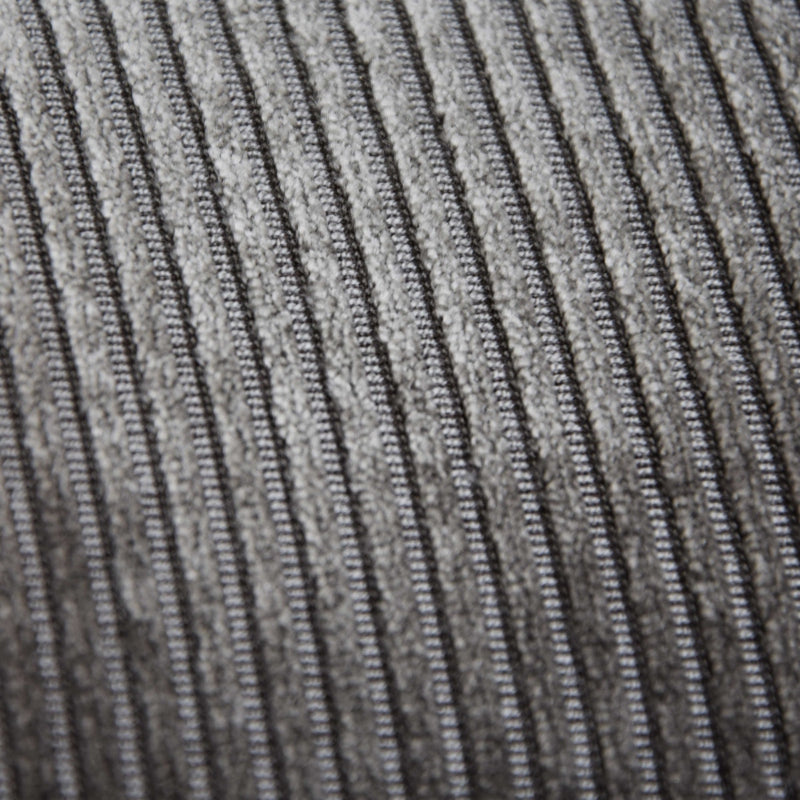 Rohleder Home Collection Cushion Lounge Corduroy Velvet Grey Steel